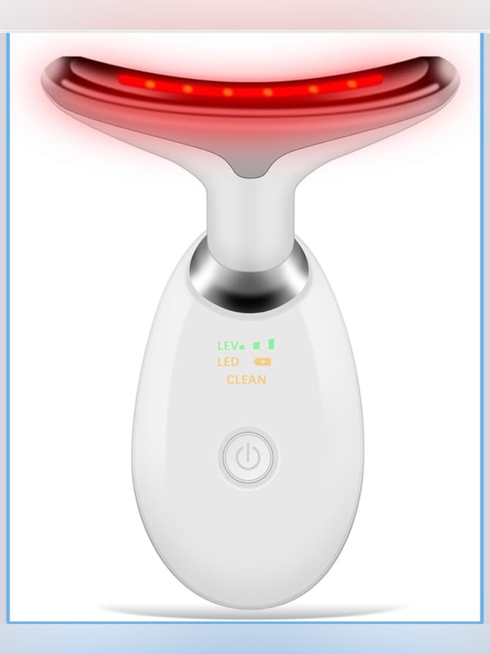 Portable Facial Beauty Device, Facial Massager with 7 Color LED Lights